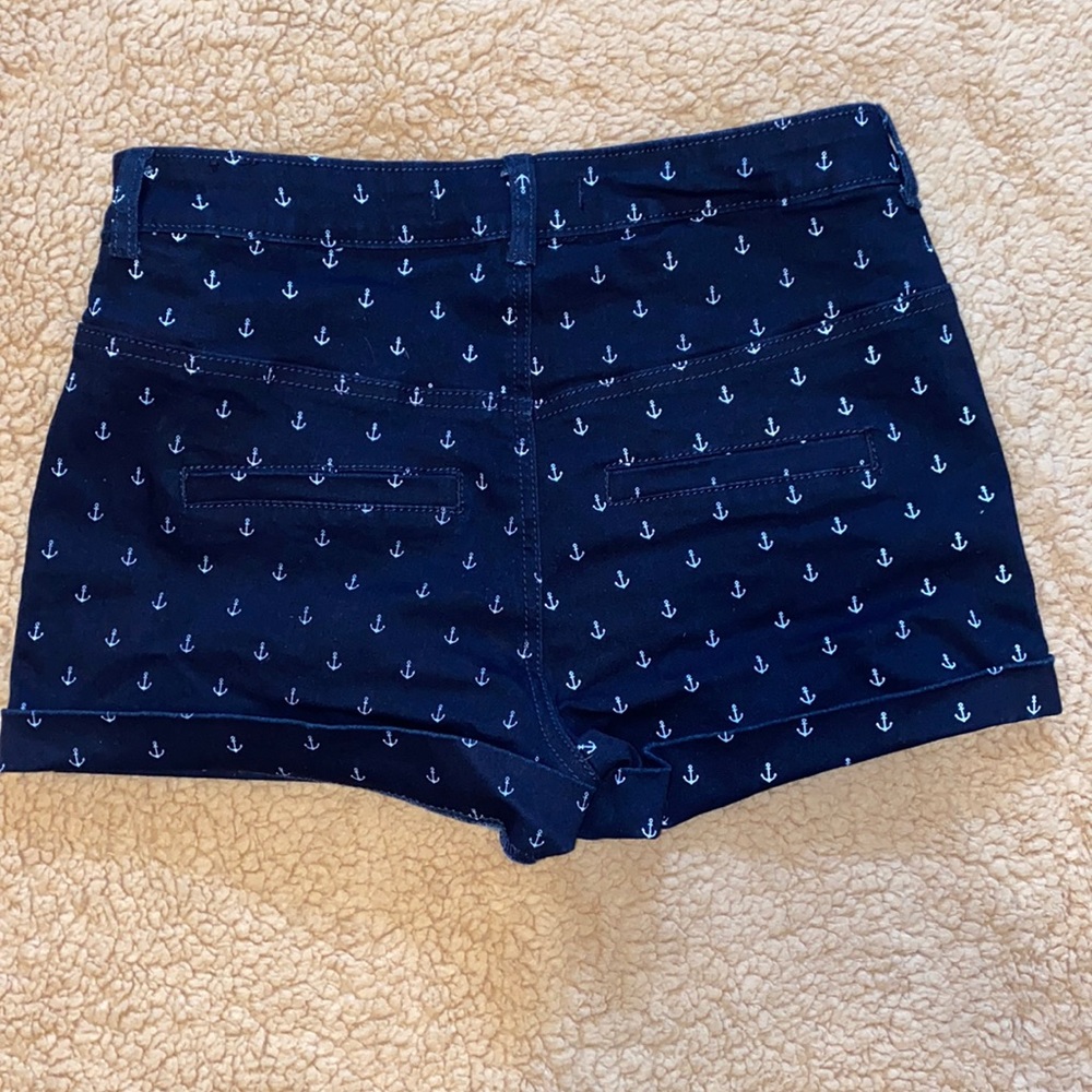 Cute Blue Shorts High Waist Sz 7 - Picture 3 of 3